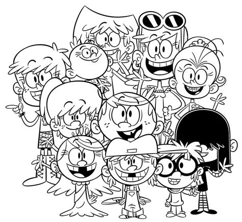 Loud House Free Printable Coloring Pages